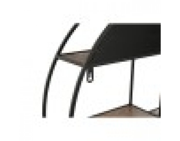 Лавица Home ESPRIT Черен Естествен Метал Дървен MDF 60 x 12 x 60 cm Стенен