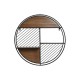 Лавица Home ESPRIT Черен Естествен Метал Дървен MDF 60 x 12 x 60 cm Стенен
