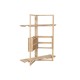 Лавица Home ESPRIT Естествен Дърво манго Дървен MDF 130 x 35 x 160 cm