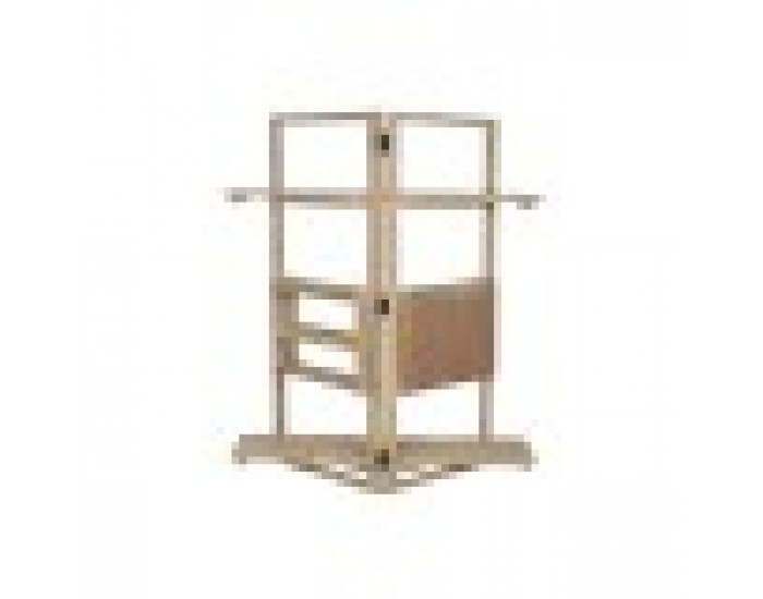 Лавица Home ESPRIT Естествен Дърво манго Дървен MDF 130 x 35 x 160 cm
