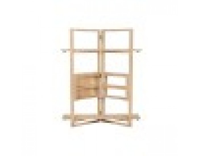 Лавица Home ESPRIT Естествен Дърво манго Дървен MDF 130 x 35 x 160 cm