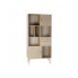 Лавица Home ESPRIT Естествен Дърво от пауловния Дървен MDF 90 x 37 x 189 cm - Etajere