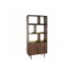 Лавица DKD Home Decor Черен Златен Метал Тъмно сив Дърво манго (90 x 35 x 200 cm) - Etajere