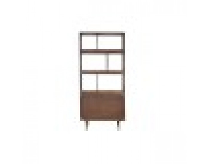 Лавица DKD Home Decor Черен Златен Метал Тъмно сив Дърво манго (90 x 35 x 200 cm)