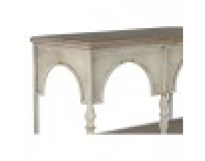 Лавица Home ESPRIT Бял Естествен Метал 159 X 36,5 X 91 cm