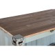 Лавица Home ESPRIT цвят тюркоаз Небесно синьо Метал Дървен MDF 87 x 44 x 168,5 cm
