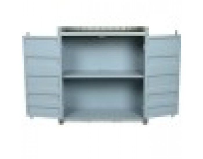 Лавица Home ESPRIT цвят тюркоаз Небесно синьо Метал Дървен MDF 87 x 44 x 168,5 cm