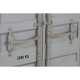 Лавица Home ESPRIT Сив Небесно синьо Метал Дървен MDF 87 x 44 x 168,5 cm