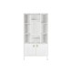 Лавица DKD Home Decor Бял Метал Дърво манго 90 x 40 x 180 cm