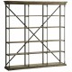 Лавица DKD Home Decor Sheesham Кафяв Тъмно сив Светло сив Дървен Метал 213 x 43 x 220 cm