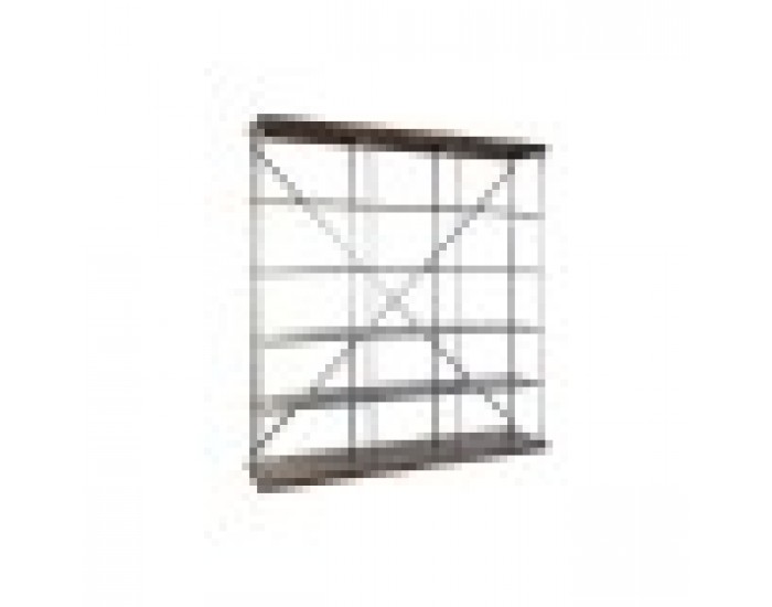 Лавица DKD Home Decor Sheesham Кафяв Тъмно сив Светло сив Дървен Метал 213 x 43 x 220 cm