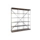 Лавица DKD Home Decor Sheesham Кафяв Тъмно сив Светло сив Дървен Метал 213 x 43 x 220 cm