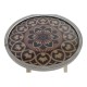 Помощна маса DKD Home Decor Естествен Черен MDF Колониален (40 x 40 x 41 cm)