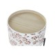 Помощна маса DKD Home Decor Черен Метал MDF Бял (38 x 38 x 39 cm)