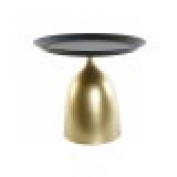 Помощна маса DKD Home Decor Черен Златен Метал 50 x 50 x 43,5 cm - Dkd home decor