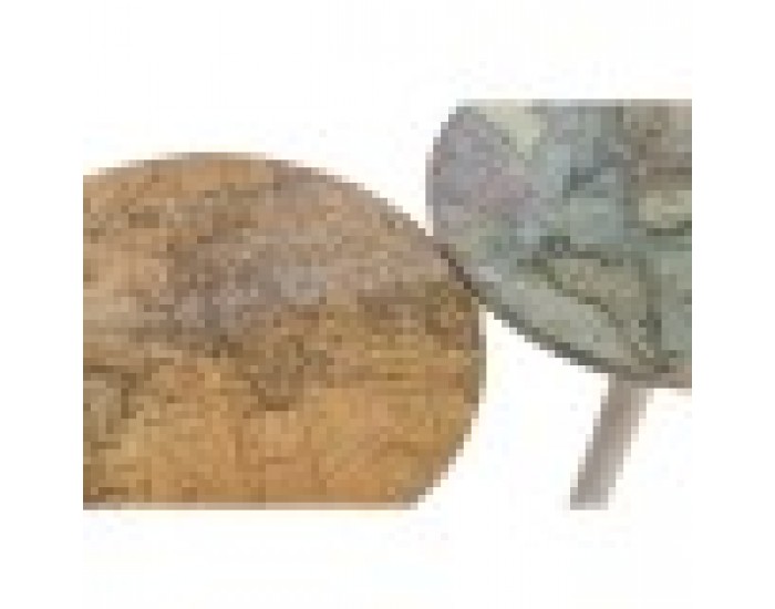 Помощна маса Home ESPRIT Бял Светло кафяв Дърво манго 40 x 40 x 47,5 cm (2 броя)