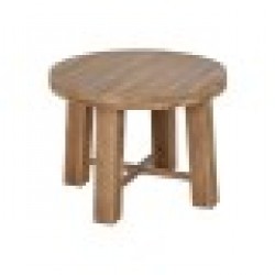 Помощна масичка Home ESPRIT Кафяв Ела Дървен MDF 60 x 60 x 45 cm - Home esprit