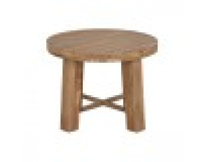 Помощна масичка Home ESPRIT Кафяв Ела Дървен MDF 60 x 60 x 45 cm