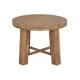 Помощна масичка Home ESPRIT Кафяв Ела Дървен MDF 60 x 60 x 45 cm