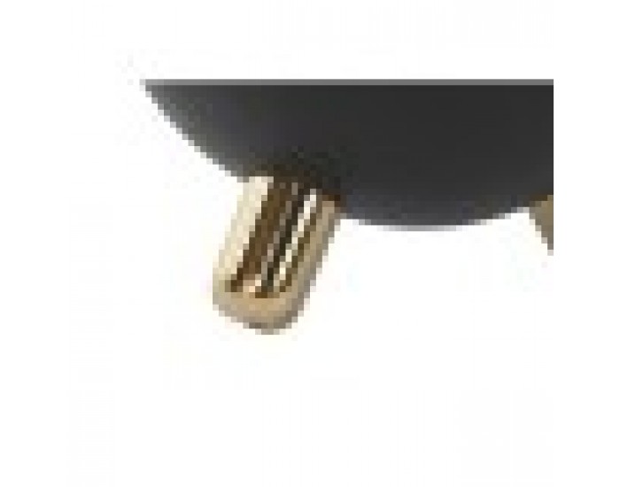 Помощна маса DKD Home Decor Черен Златен Желязо 51 x 51 x 44 cm