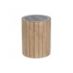 Помощна маса Home ESPRIT Естествен Ела Дървен MDF 36 x 36 x 45 cm - Home esprit