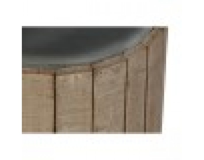 Помощна маса Home ESPRIT Естествен Ела Дървен MDF 36 x 36 x 45 cm