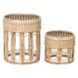 Помощна маса Home ESPRIT Естествен 42 x 42 x 47 cm - Home esprit