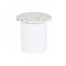 Помощна маса Home ESPRIT Бял Дървен MDF Терацо 40 x 40 x 37,5 cm - Home esprit