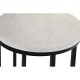 Комплект от 2 масички DKD Home Decor, Черен Метал, Бял, Мрамор, Модерен, 30,5 x 30,5 x 69 cm, 2 броя