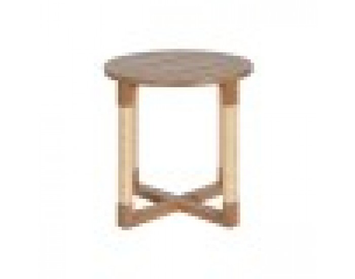 Помощна маса Home ESPRIT Естествен Ела Дървен MDF 48 x 48 x 50,5 cm