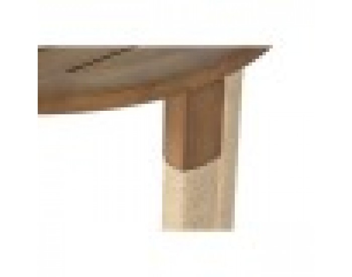 Помощна маса Home ESPRIT Естествен Ела Дървен MDF 48 x 48 x 50,5 cm