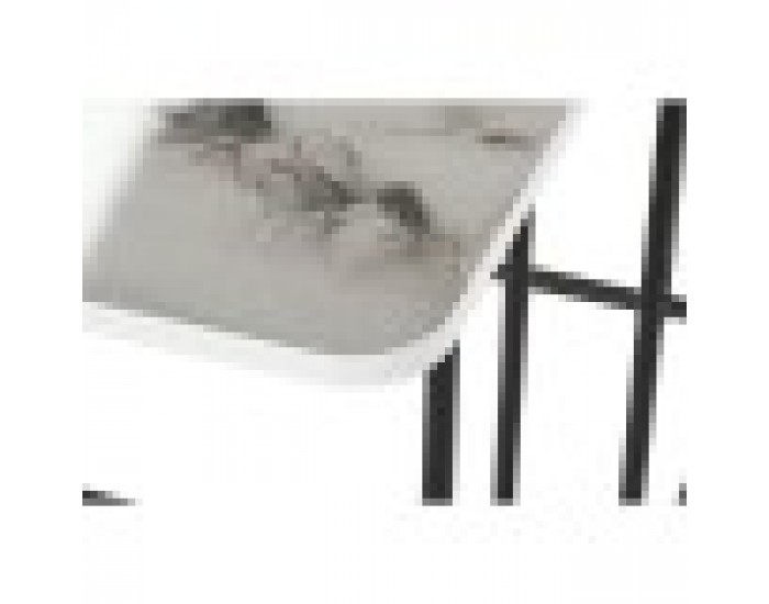 Комплект от 2 маси DKD Home Decor Бял Черен Метал Дървен MDF 51 x 43 x 49 cm