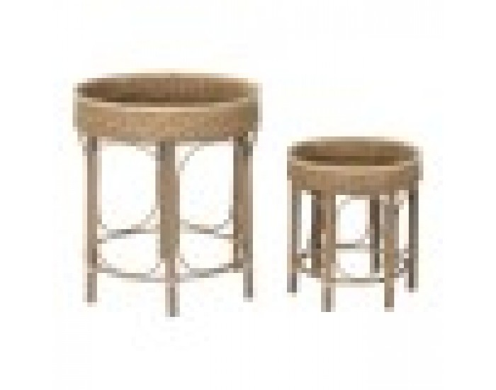 Помощна маса DKD Home Decor Pатан (2 pcs)