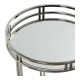 Помощна маса DKD Home Decor Кристал Стомана Сребрист (42 x 42 x 61 cm)