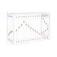 Console Home ESPRIT Бял Златен Огледало 120 x 40 x 80 cm