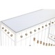 Console Home ESPRIT Бял Златен Огледало 120 x 40 x 80 cm