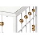Console Home ESPRIT Бял Златен Огледало 120 x 40 x 80 cm