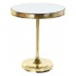 Помощна маса DKD Home Decor Огледало, Златен Месинг, 42,5 x 42,5 x 49 cm - Dkd home decor