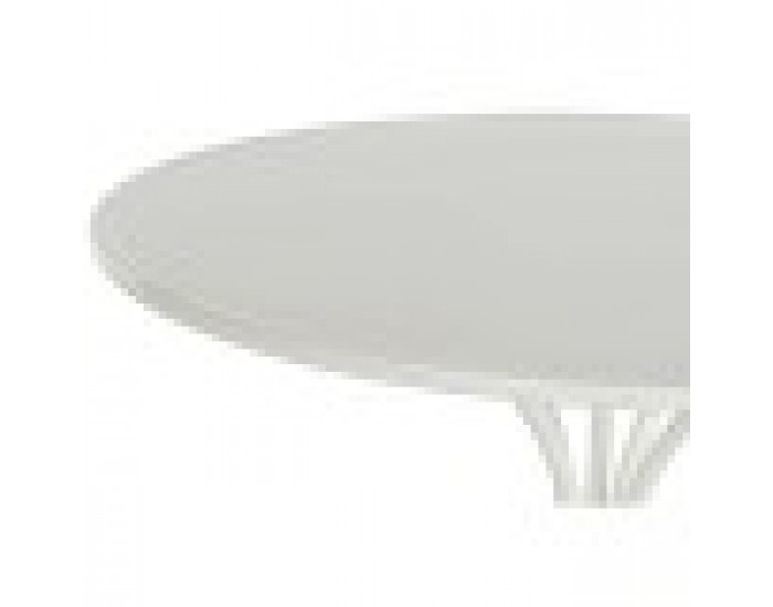 Помощна маса DKD Home Decor 81 x 81 x 81,5 cm Метал Бял