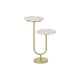 Помощна маса DKD Home Decor Златен Метал Мрамор (45 x 27 x 63 cm)