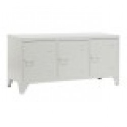 ТВ шкаф Home ESPRIT Бял Метал 120 x 40 x 58 cm - Home esprit