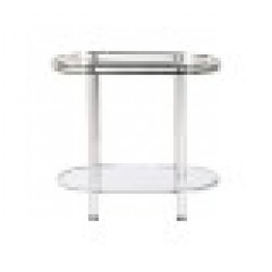 Помощна маса Home ESPRIT Сребрист Стомана Огледало 70 x 35 x 63 cm - Home esprit