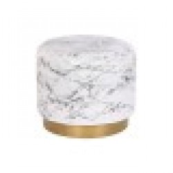 Помощна маса DKD Home Decor Златен Бял Желязо (50 x 50 x 45 cm) - Dkd home decor