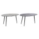 Помощна маса DKD Home Decor Черен Златен Алуминий Месинг 78 x 45 x 40 cm (2 броя)