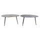 Помощна маса DKD Home Decor Черен Златен Алуминий Месинг 78 x 45 x 40 cm (2 броя)