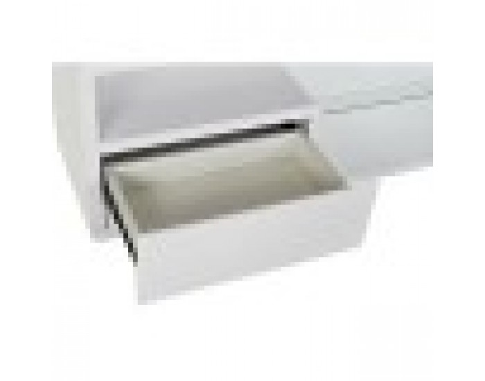 ТВ шкаф DKD Home Decor Бял Кристал MDF