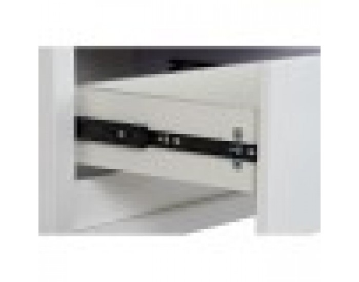ТВ шкаф DKD Home Decor Бял Кристал MDF