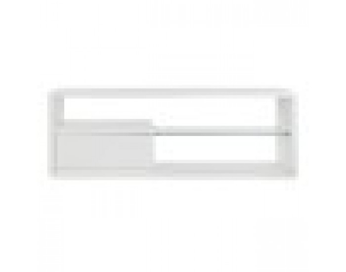 ТВ шкаф DKD Home Decor Бял Кристал MDF