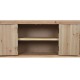 ТВ шкаф Home ESPRIT Черен Естествен Ела Дървен MDF 130 x 24 x 51 cm