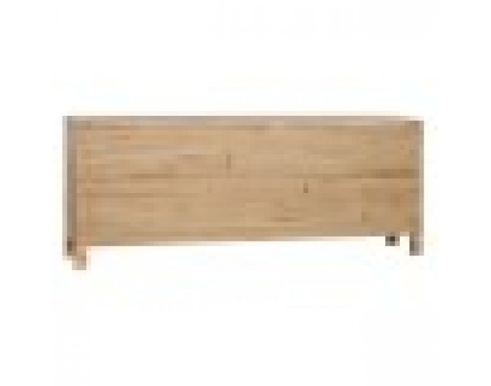 ТВ шкаф Home ESPRIT Черен Естествен Ела Дървен MDF 130 x 24 x 51 cm